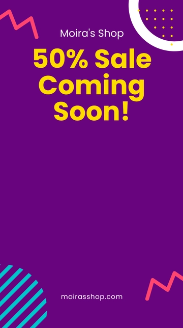 Free Sale Coming Soon Snapchat Geofilter Template to Edit Online