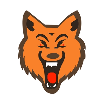 Free Aggressive Wolf clipart Template to Edit Online
