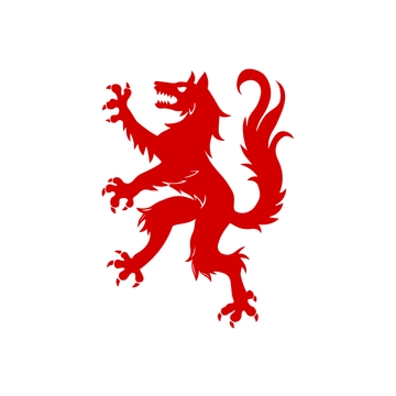 Free Heraldic Wolf clipart Template to Edit Online