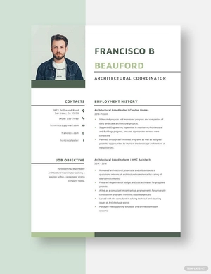 Architectural Coordinator Resume