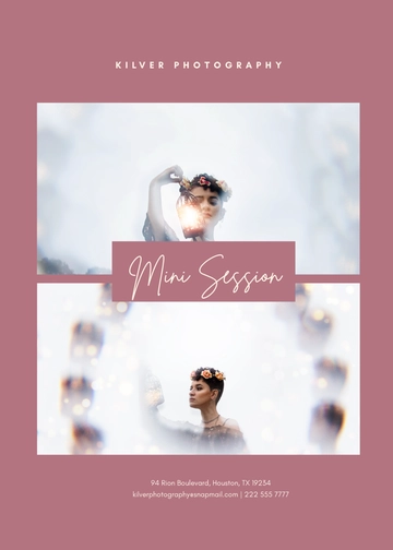 Free Floral Mini Session Template to Edit Online