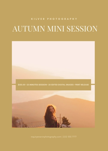 Free Autumn Mini Session Template to Edit Online