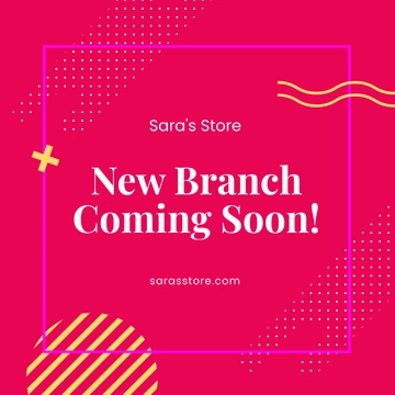Free Store Coming Soon Linkedin Post Template to Edit Online