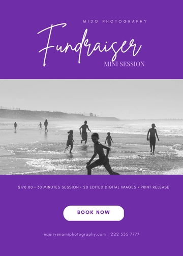 Free Fundraiser Mini Session Template to Edit Online