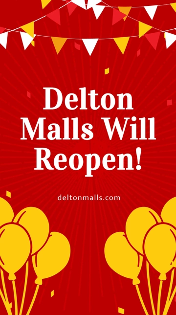 Free Reopening Advertisement Instagram Story Template to Edit Online