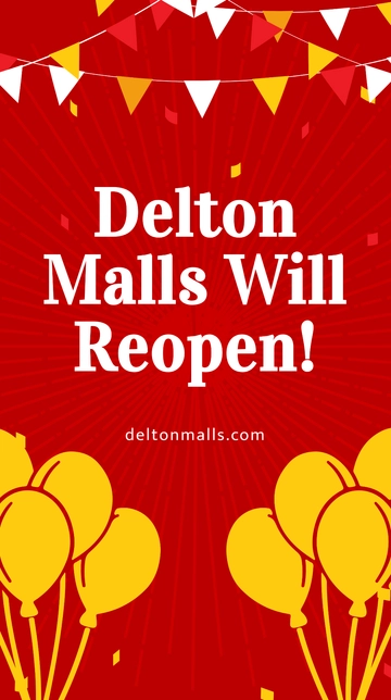 Free Reopening Advertisement Whatsapp Post Template to Edit Online