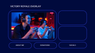 Free Sports Stream Twitch Overlay Template to Edit Online