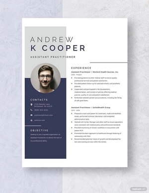 Assistant Practitioner Resume