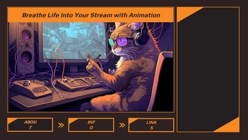 Free Animated Twitch Overlay Template to Edit Online