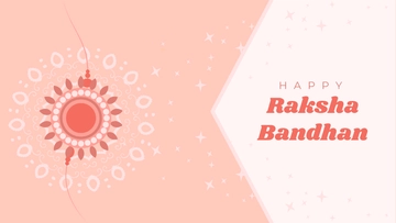 Free Pink Raksha Bandhan Background Template to Edit Online