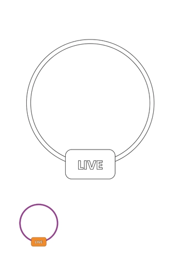 Free Instagram Live Icon Coloring Page Template to Edit Online