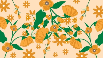 Free Orange Floral Background Template to Edit Online Free Orange Floral Background Template to Edit Online