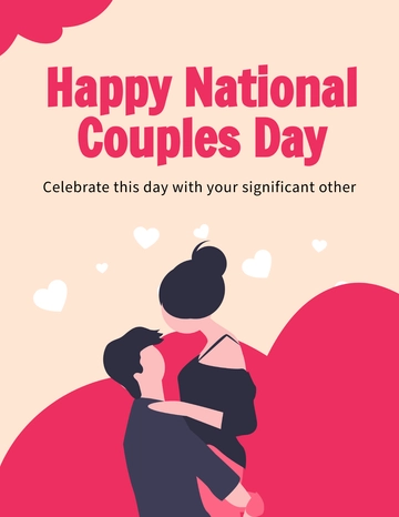 Free National Couples Day Flyer Template to Edit Online