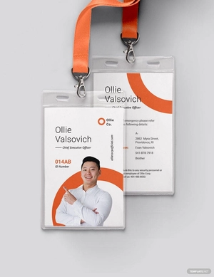 Simple Corporate ID Card Template