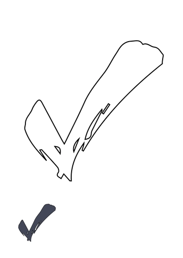 Free Pencil Check Mark coloring page Template to Edit Online
