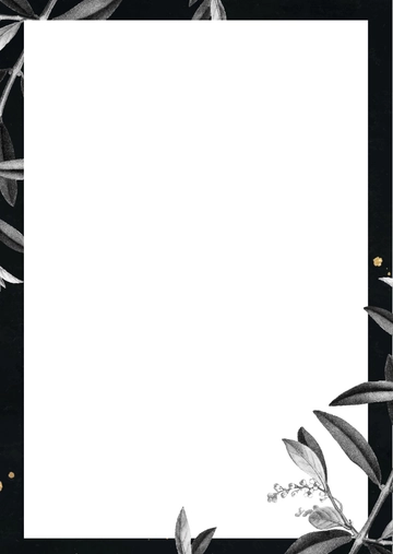 Free Black And White Page Border Template to Edit Online