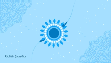 Free Blue Raksha Bandhan Background Template to Edit Online