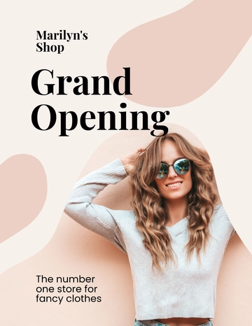 Free Small Business Grand Opening Flyer Template to Edit Online
