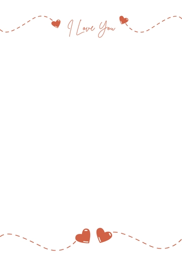 Free Love Page Border Template to Edit Online