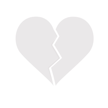 Free Transparent Broken Heart Silhouette Template to Edit Online