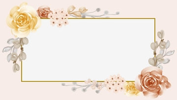 Free Watercolor Floral Border Background Template to Edit Online