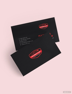 Carbon Fiber Business Card Template
