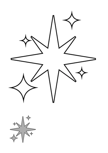 Free Silver Sparkle coloring page Template to Edit Online