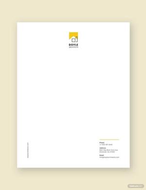 Architect Letterhead Template Architect Letterhead Template