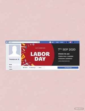 Labor Day Facebook Event Cover Template