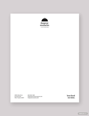 Catering Letterhead Template