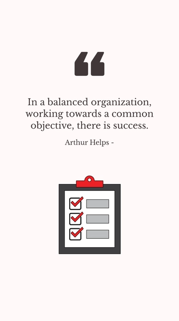Free Arthur Helps on Success in Balanced Organizations Quote Template to Edit Online
