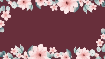Free Burgundy Floral Wedding Background Template to Edit Online