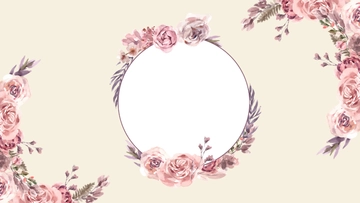 Free Watercolor Floral Wreath Background Template to Edit Online
