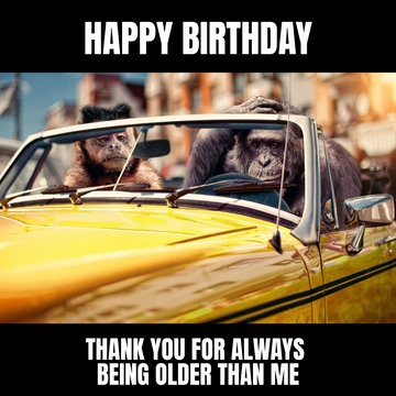 Free Happy Birthday Best Friend Meme Template to Edit Online