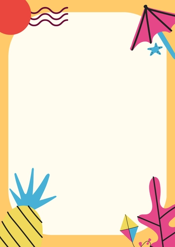 Free Fun Page Border Template to Edit Online
