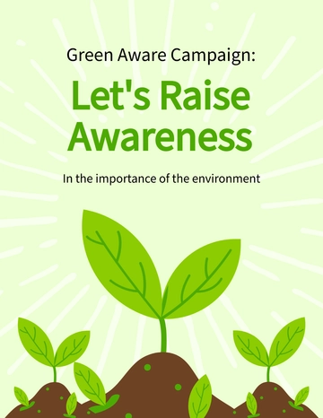 Free Environment Awareness Flyer Template to Edit Online