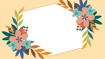 Free Floral Frame Wedding Background Template to Edit Online