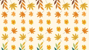 Free Fall Floral Pattern Background Template to Edit Online