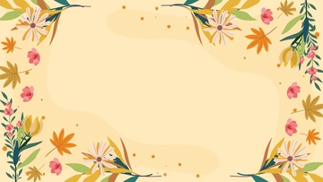 Free Fall Floral Arrangements Background Template to Edit Online