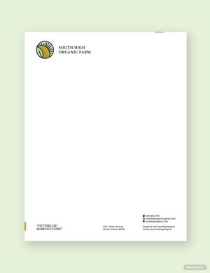 Farm Letterhead Template Farm Letterhead Template