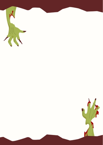 Free Monster Page Border Template to Edit Online
