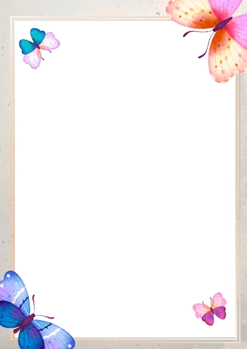 Free Butterfly Page Border Template to Edit Online