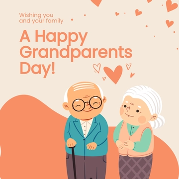 Free Happy Grandparents Day Instagram Post Template to Edit Online