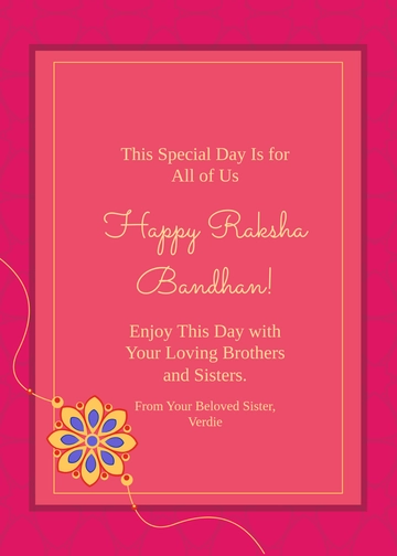 Free Happy Raksha Bandhan Card Template to Edit Online Free Happy Raksha Bandhan Card Template to Edit Online