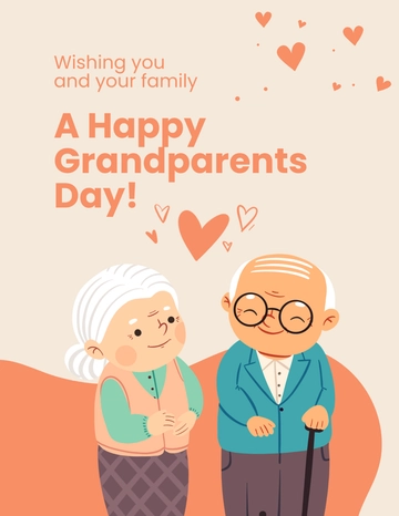 Free Happy Grandparents Day Flyer Template to Edit Online