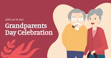 Free Grandparents Day Invitation Facebook Post Template to Edit Online