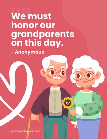 Free Grandparents Day Quote Flyer Template to Edit Online
