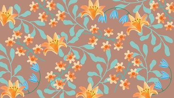 Free Aesthetic Retro Floral Background Template to Edit Online