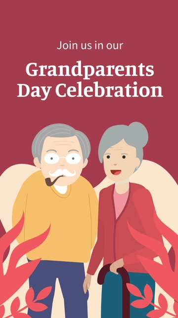 Free Grandparents Day Invitation Instagram Story Template to Edit Online