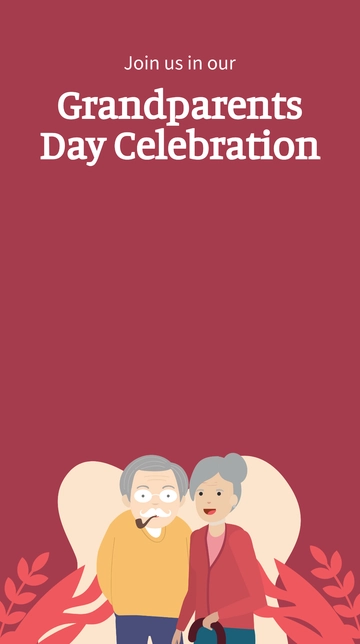 Free Grandparents Day Invitation Snapchat Geofilter Template to Edit Online